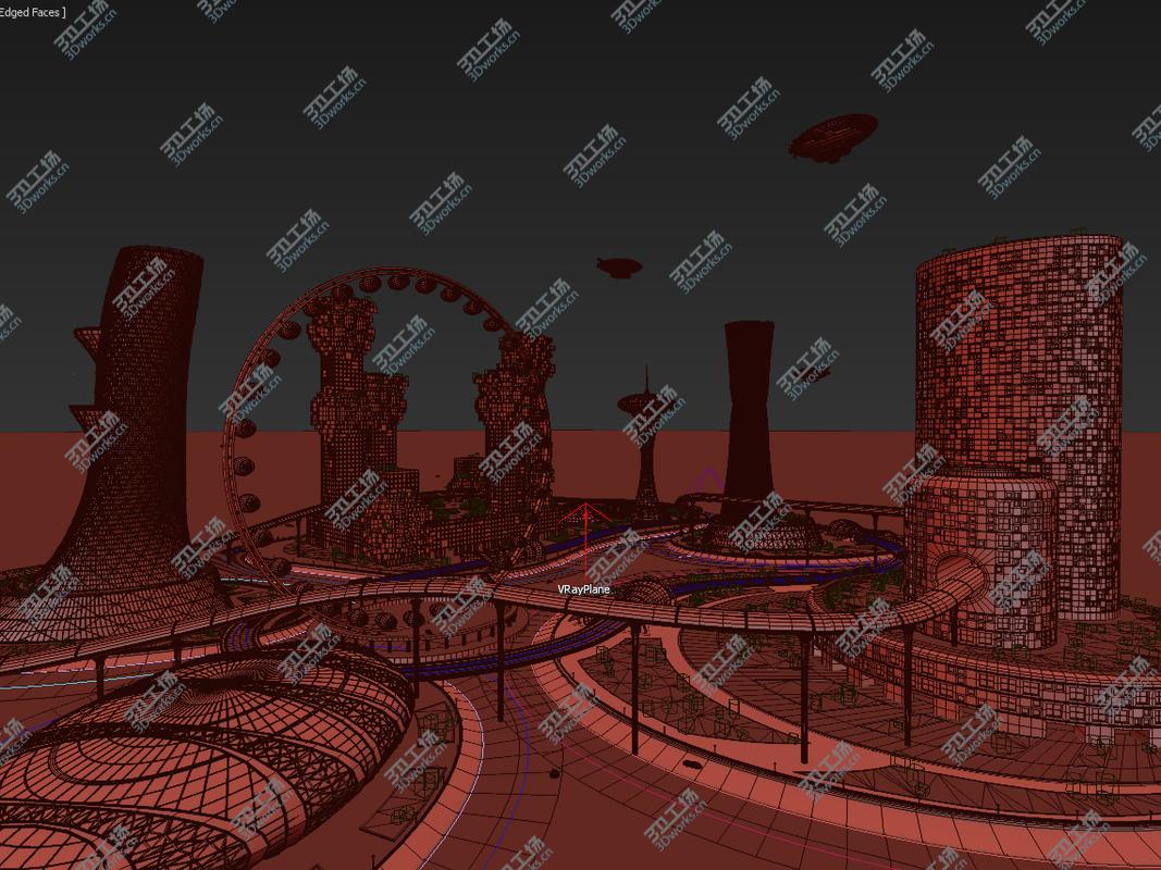 images/goods_img/20210319/3D City future and Urban traffic model/4.jpg